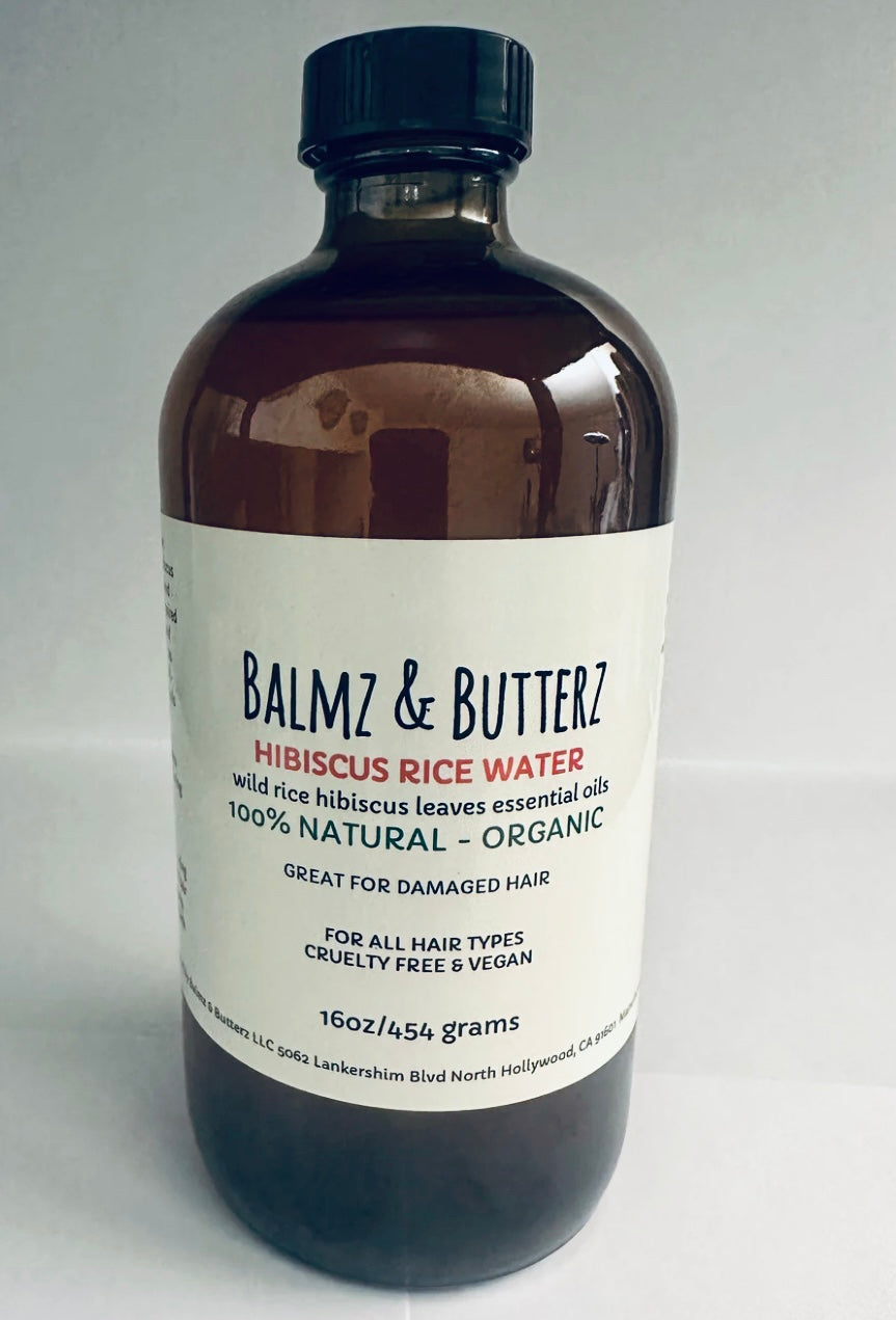 Organic Hibiscus Rice Water