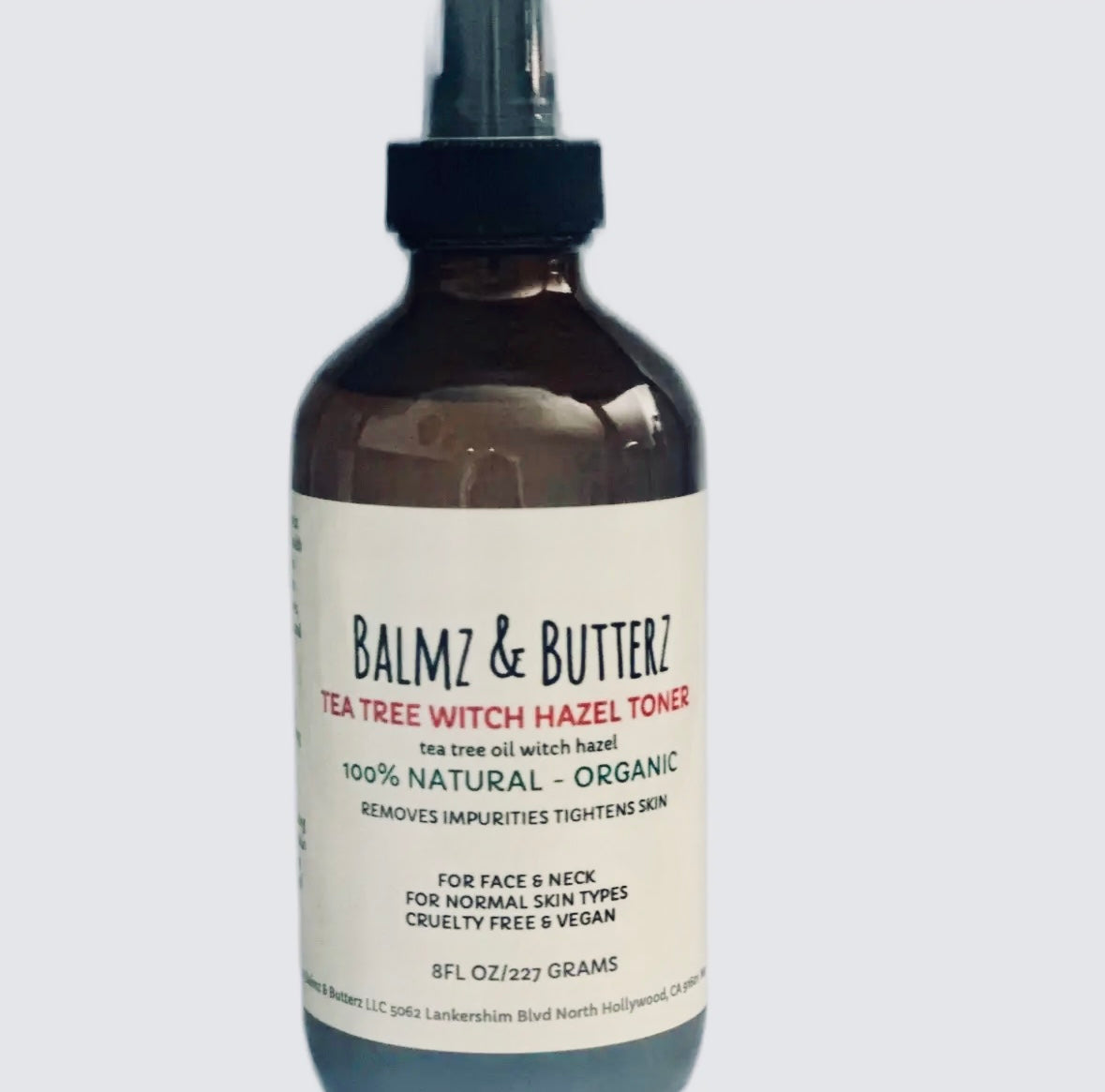 Organic Tea Tree Witch Hazel Facial Toner